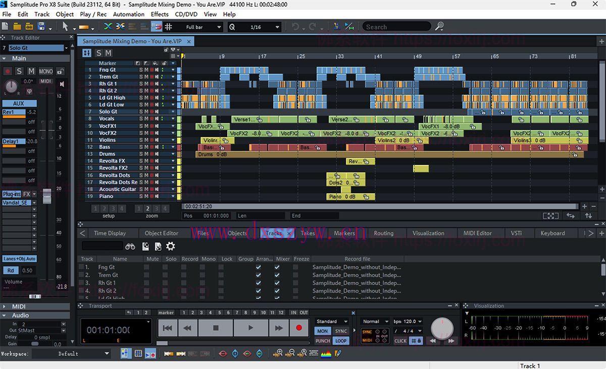 MAGIX Samplitude Pro X8 Suite 19.2.1.24220 音乐编辑制作套件-大学生资源网