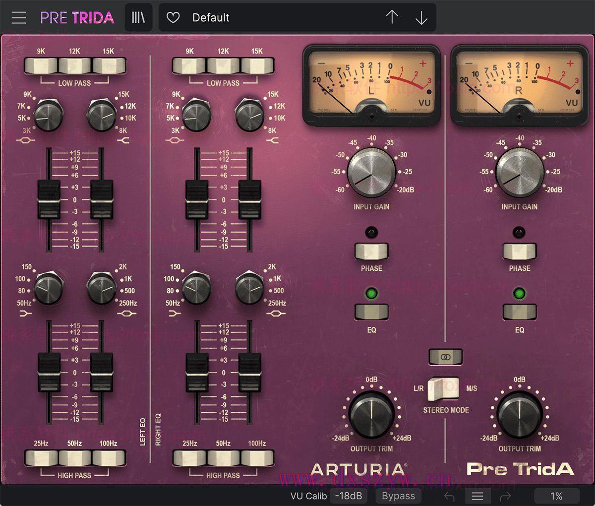 Arturia Pre TridA 1.8.0.5460 Trident A前置放大器模拟插件-大学生资源网