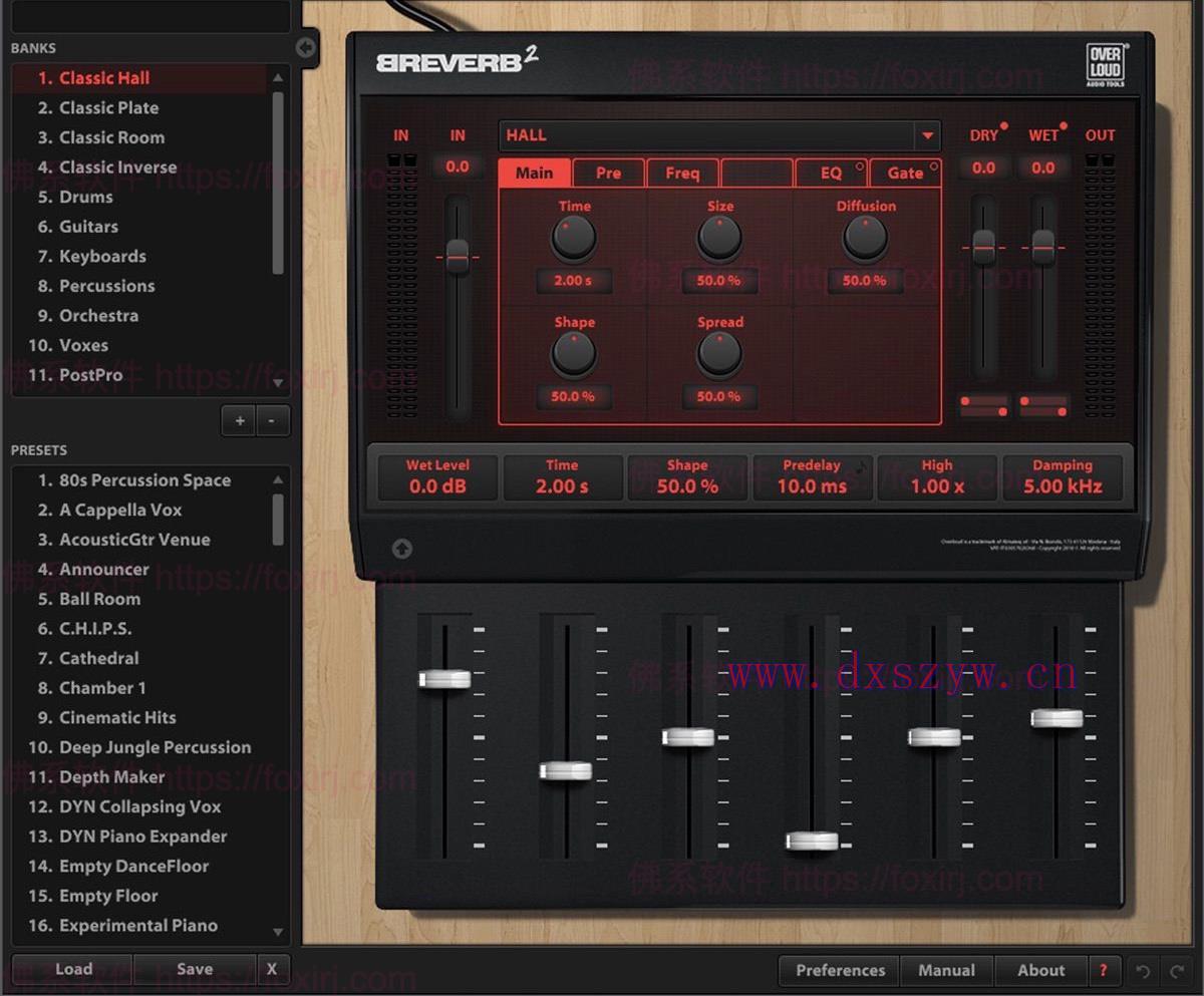 Overloud BREVERB 2.1.18 算法混响效果插件-大学生资源网