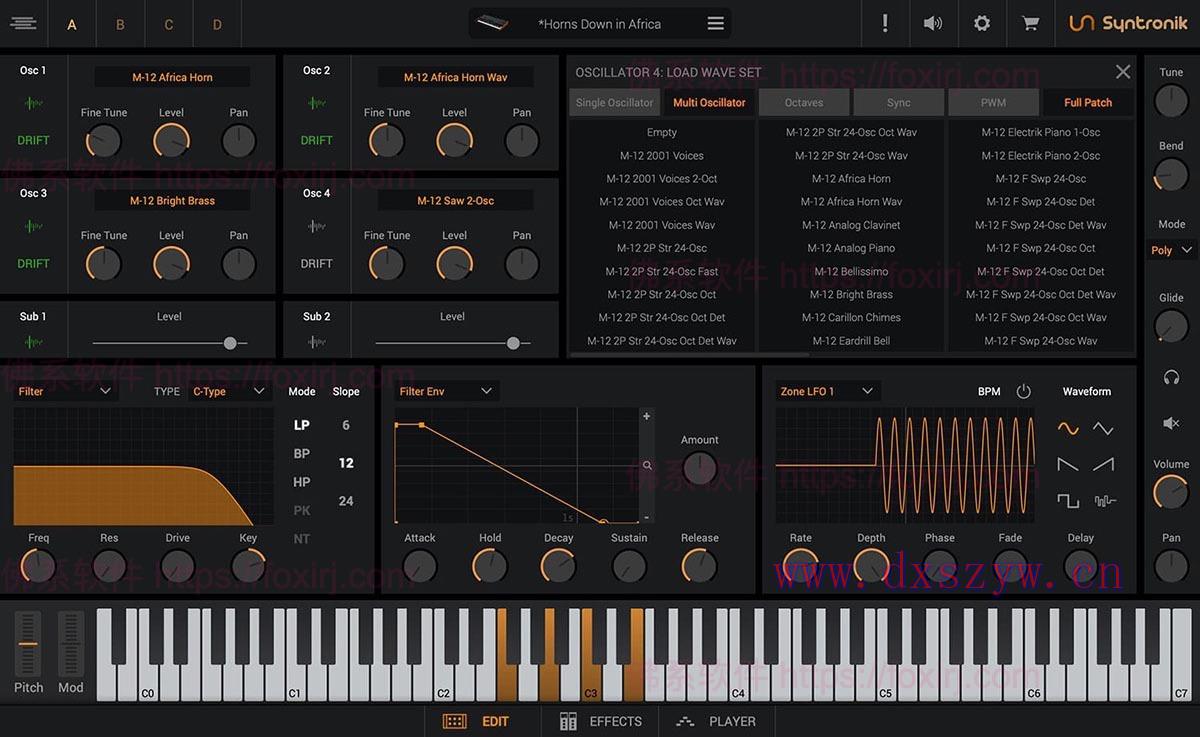 IK Multimedia Syntronik 2.1.1 Syntronik虚拟合成器-大学生资源网