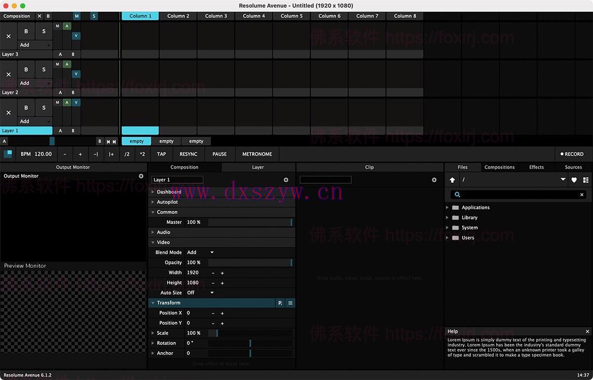 Resolume Avenue 6.1.2.62262 VJ调试-大学生资源网