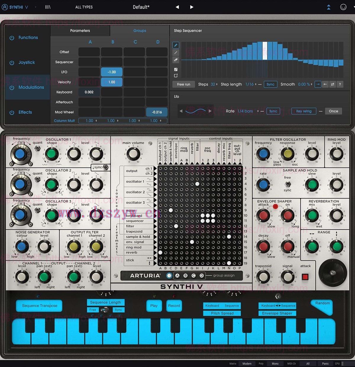 Arturia Synthi V 1.9.1.5024 EMS Synthi AKS模拟合成插件-大学生资源网