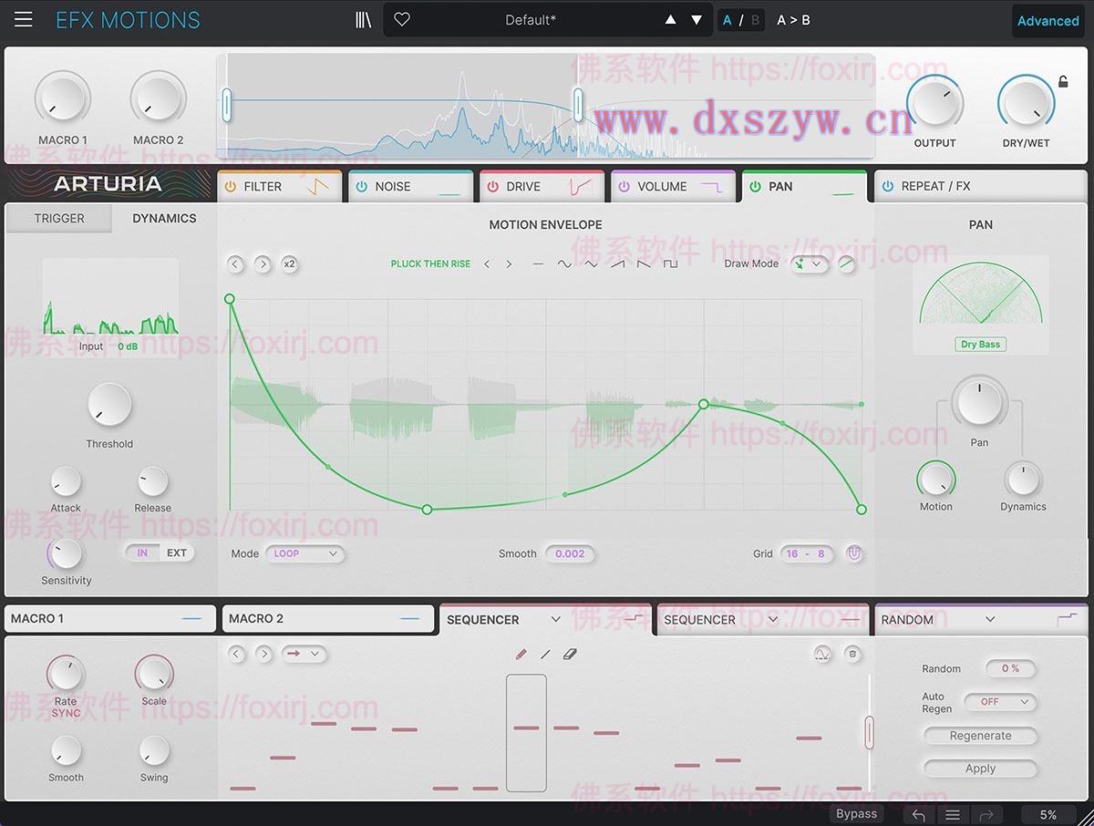 Arturia Efx MOTIONS 1.1.0.5460 声音效果动态处理插件-大学生资源网