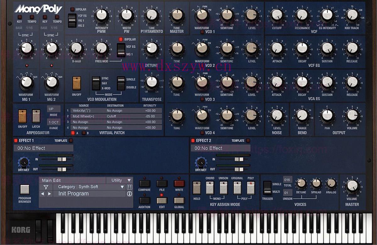 KORG MonoPoly 2.4.2 多轨合成器插件-大学生资源网