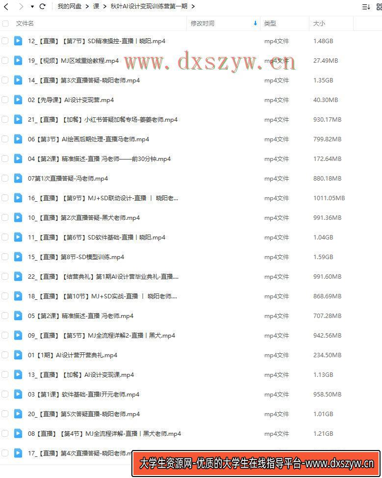 图片[2]-秋叶AI设计变现训练营2023年8月结课第1期【画质不错只有视频】-网创