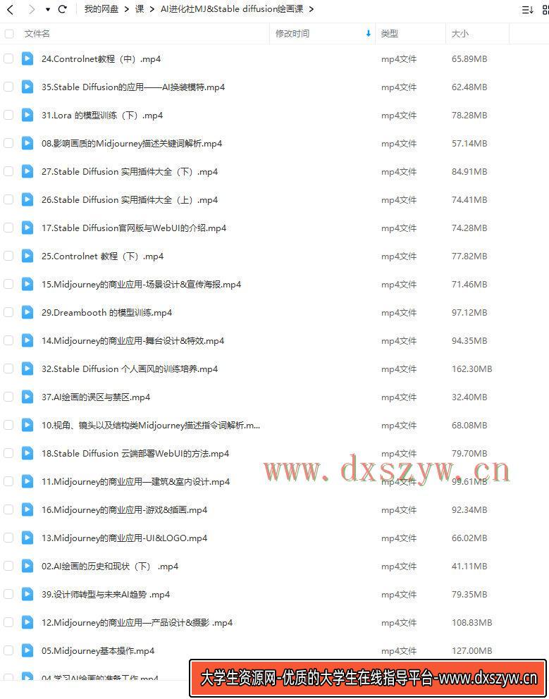 图片[2]-AI进化社2023年MJ&Stable diffusion绘画课【画质不错只有视频】-网创