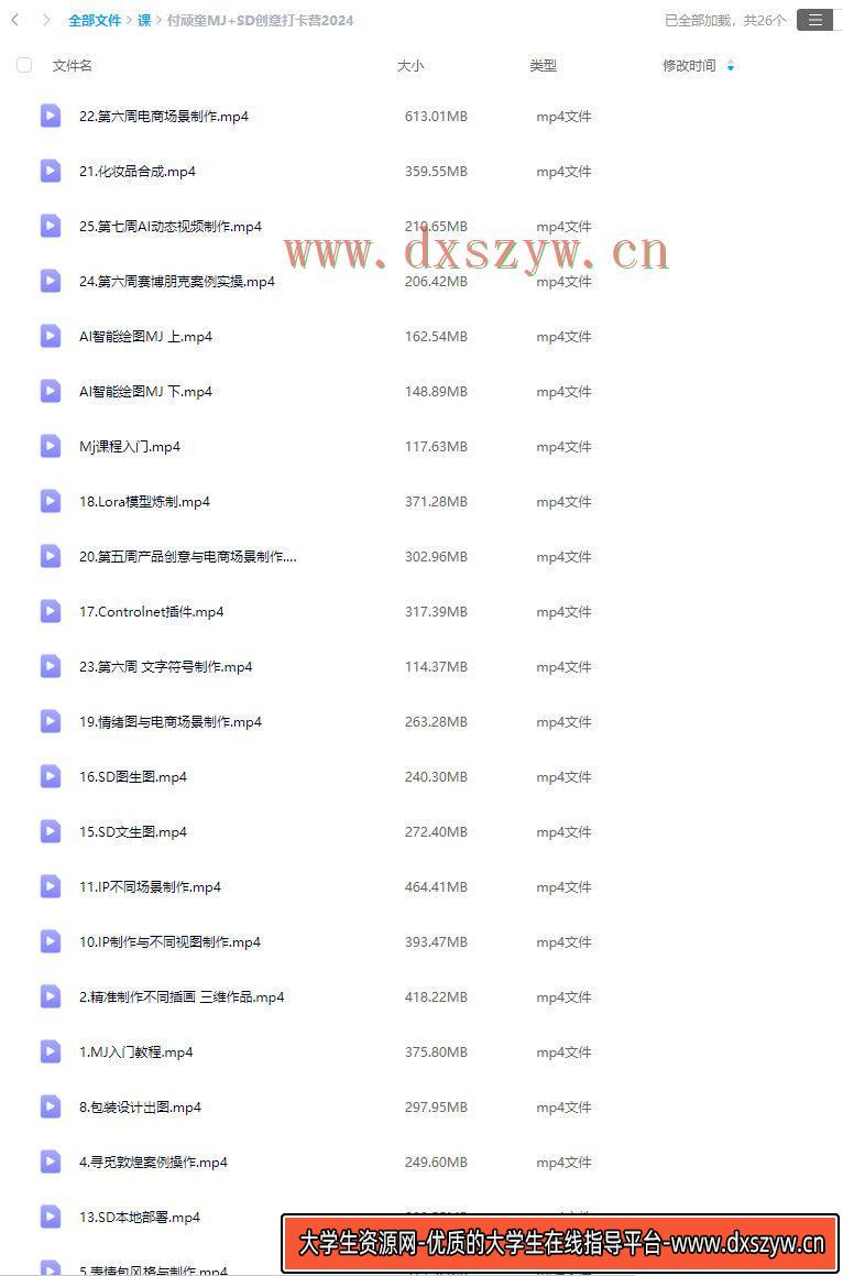 图片[2]-【缺课】付顽童MJ+SD创意打卡营2024年【画质高清只有视频】-网创