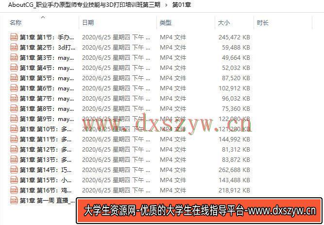 图片[4]-职业手办原型师专业技能与3D打印培训班第三期【画质高清】-网创
