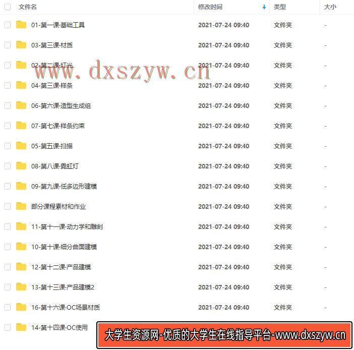 图片[3]-巧匠樱桃C4D视觉特效班第21期【画质高清有部分课程素材】-网创