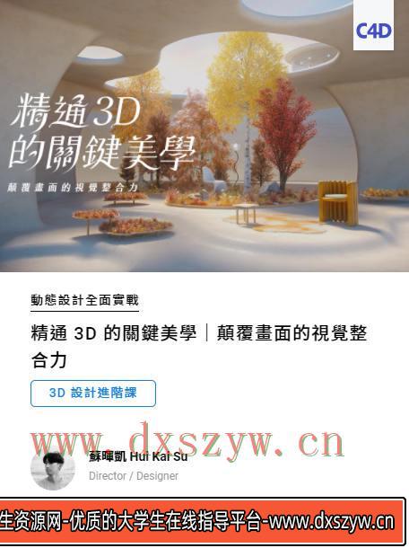 精通3D的关键美学｜颠覆画面的视觉整合力【画质高清有素材】-大学生资源网