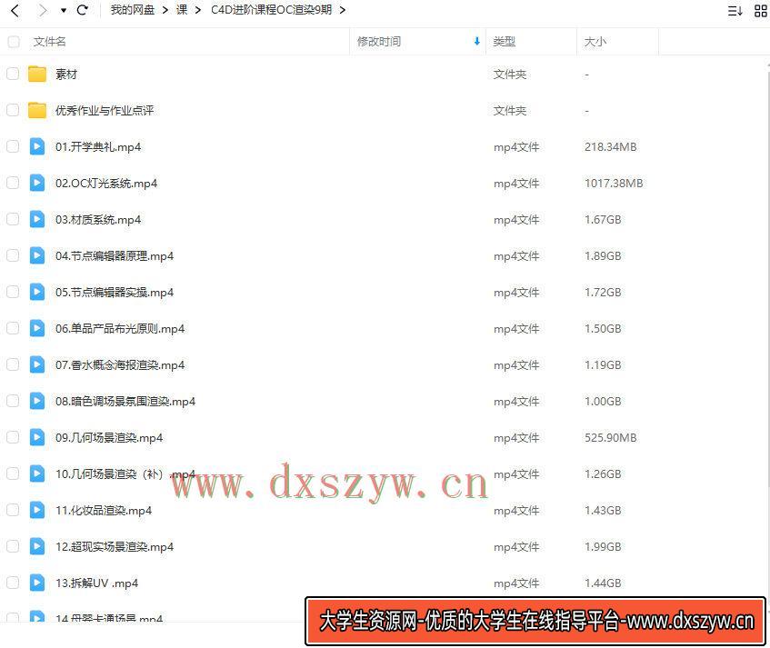 图片[2]-C4D进阶课程OC渲染第9期2023【画质高清有大部分素材】-网创