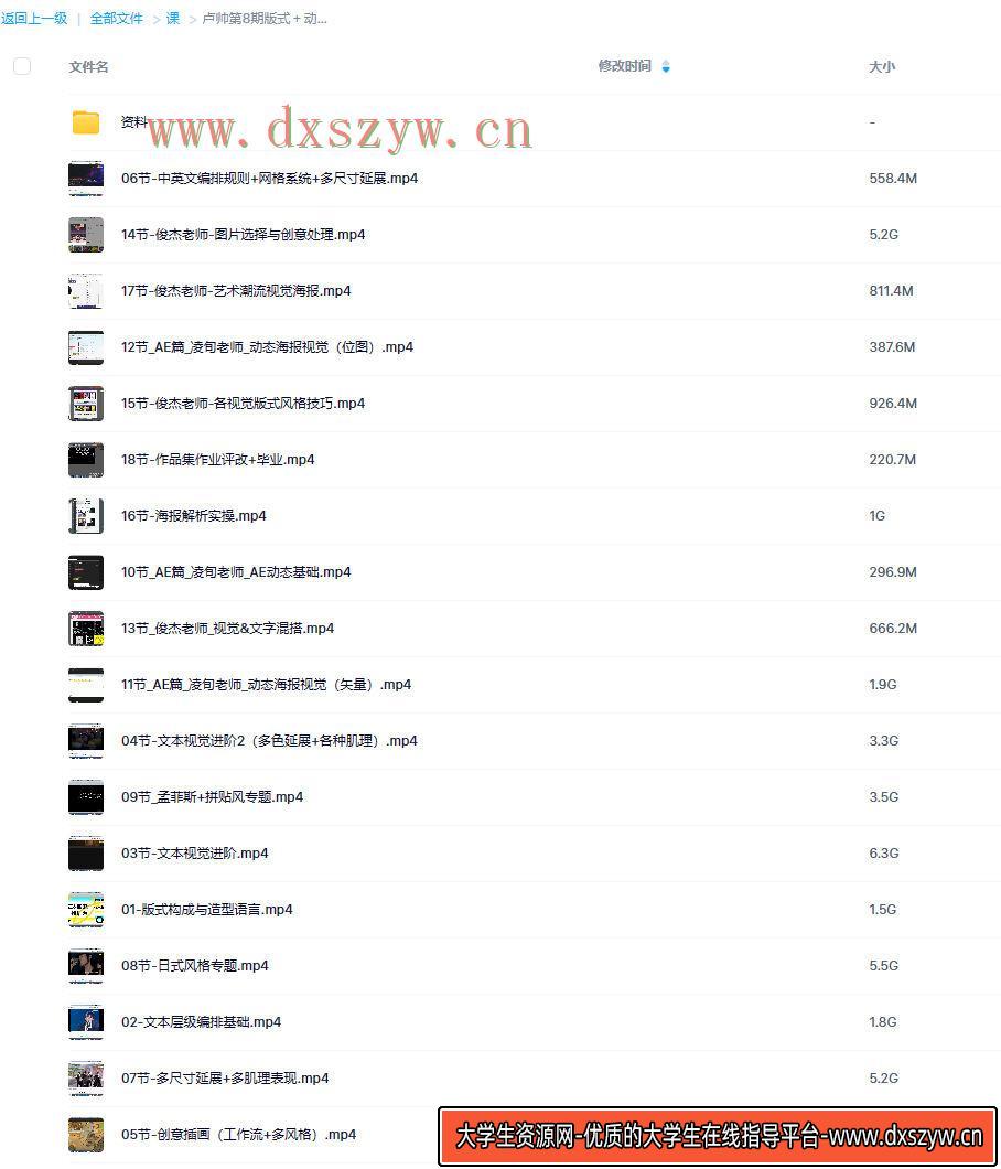 图片[2]-卢帅第8期版式＋动态特训营【画质高清有大部分素材】-网创