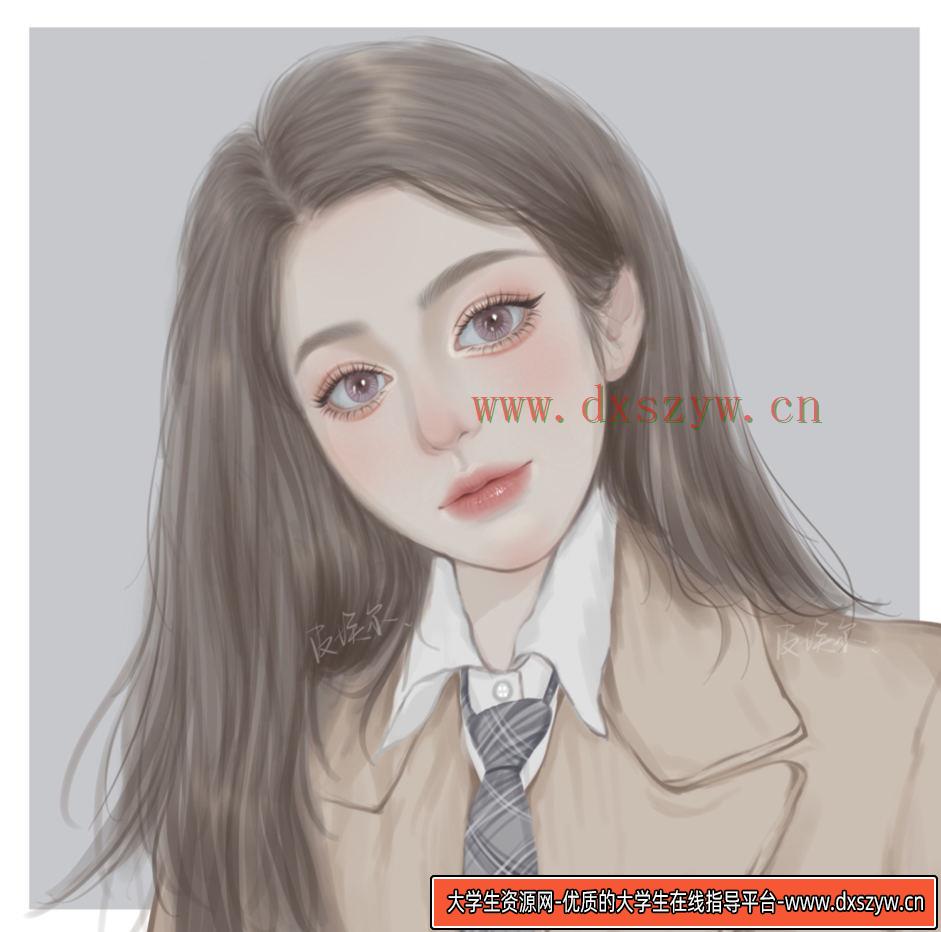 皮埃尔ipad插画团练课美型人物头像2021年3月结课-大学生资源网