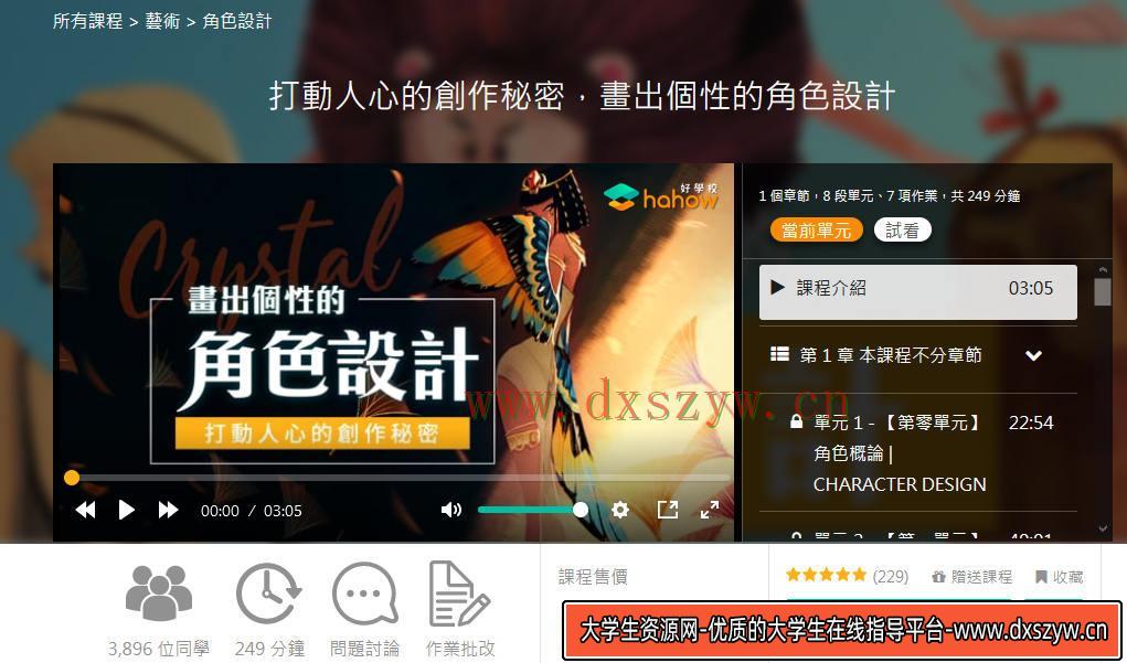 打动人心的创作秘密，画出个性的角色设计【画质高清】-大学生资源网