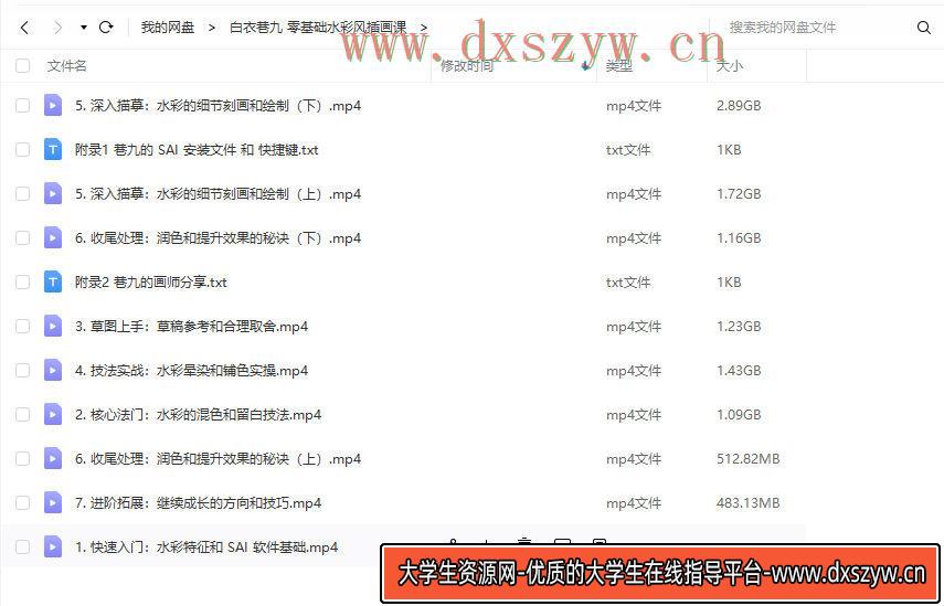 图片[3]-白衣巷九零基础水彩风插画课2020年1月【画质还行】-网创