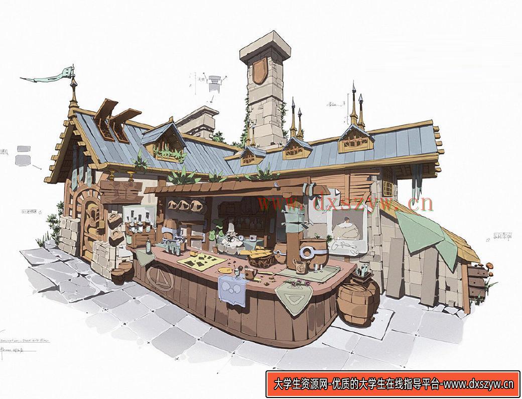 毛巾场景插画设计第四期【画质一般】-大学生资源网