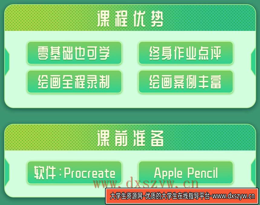 图片[2]-【缺课】画久久2022Q版卡通人物iPad插画课【画质高清有笔刷课件】-网创