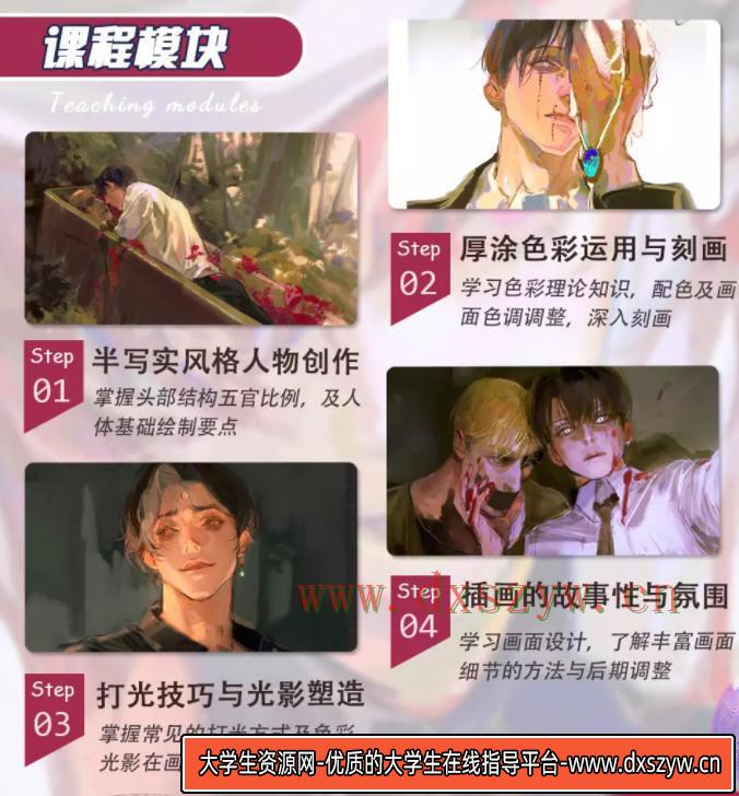 图片[2]-凶海2022厚涂风格人物插画创作专题【画质还行只有视频】-网创