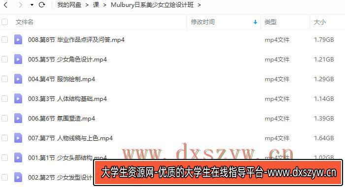 图片[3]-Mulbury2022日系美少女立绘设计班【画质高清只有视频】-网创