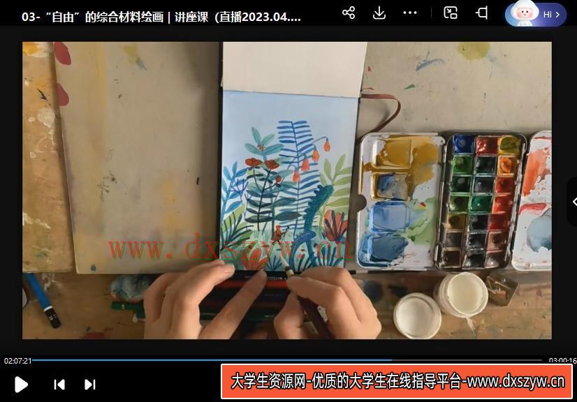 图片[3]-鲸字号2023年JOJO综合材料手绘插画【画质高清只有视频】-网创