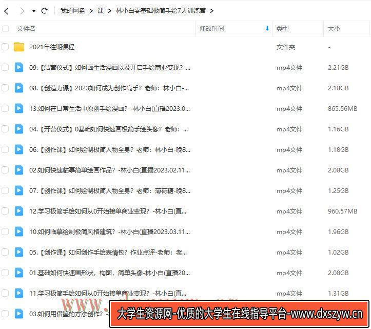 图片[2]-【缺课】林小白零基础极简手绘7天训练营2023年2月【画质还行只有视频】-网创