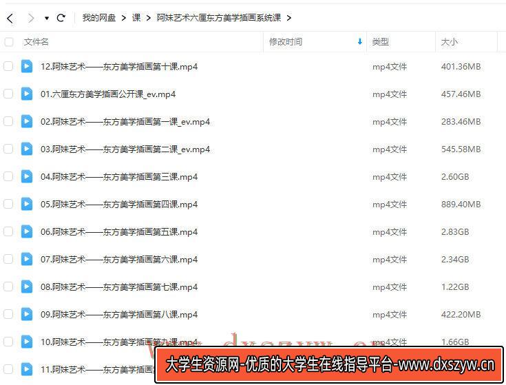 图片[2]-阿妹艺术六厘东方美学插画系统课2018老课【画质不错只有视频】-网创
