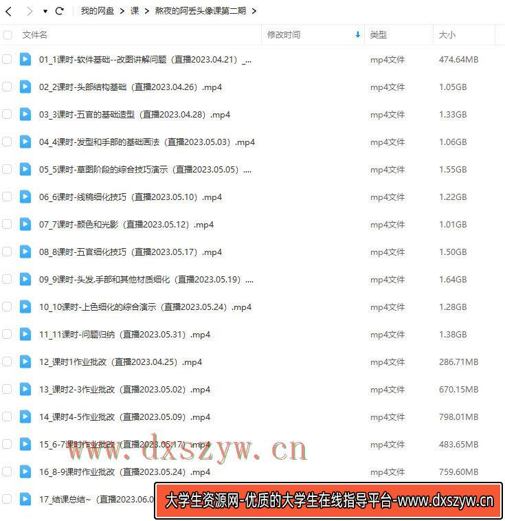 图片[2]-熬夜的阿丢头像课第2期2023年【画质高清只有视频】-网创