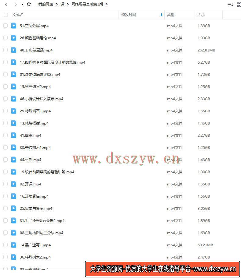 图片[2]-艺数绘网络场景基础第3期2022年3月结课【画质不错只有视频】-网创