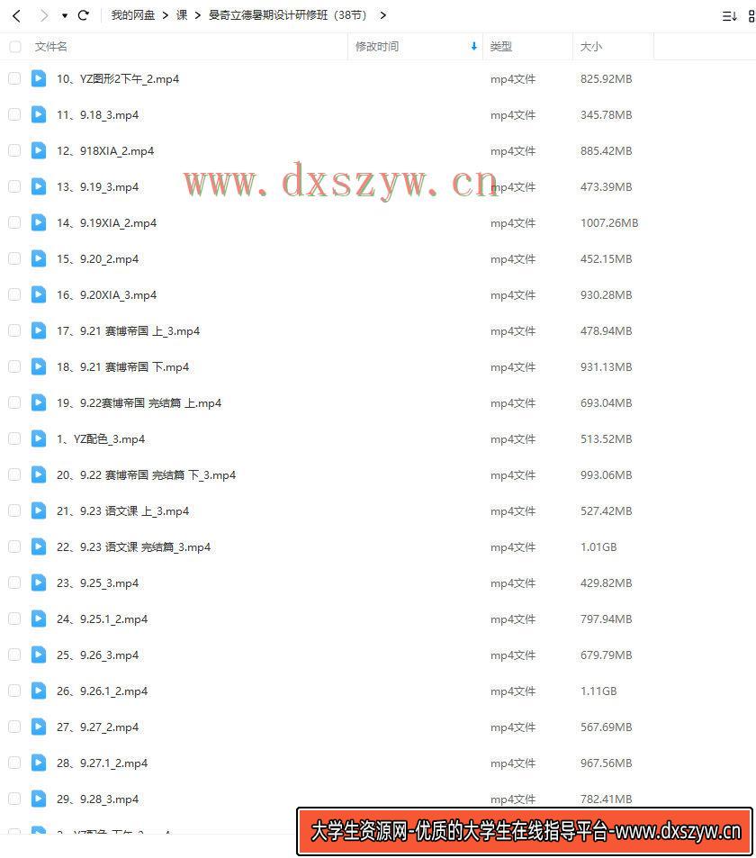 图片[2]-曼奇立德暑期设计研修班2023年【画质还行只有视频】-网创