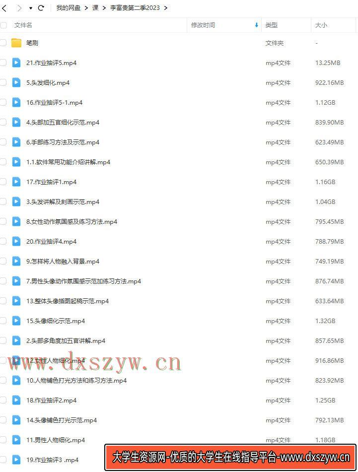 图片[2]-李富贵第二季伪厚涂美型人像插画特训班2023【画质一般有笔刷】-网创