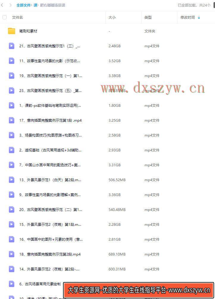 图片[2]-肥右嘟嘟古风场景课2023年【画质不错有笔刷】-网创