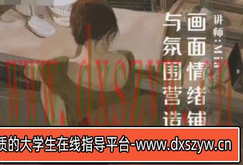 Miaa王满儿画面情绪铺垫与氛围营造2023【画质还可以只有视频】-大学生资源网