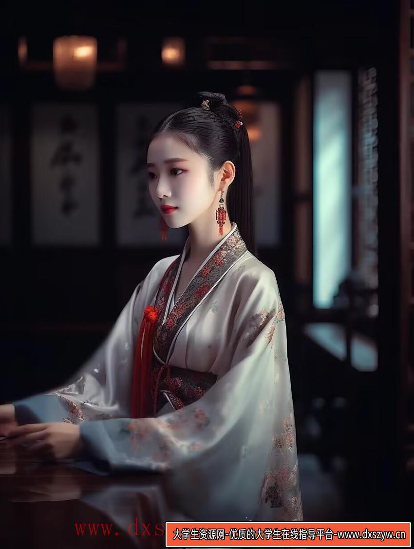 图片[7]-Midjourney关键词-AI生成中国风古装汉服美女人像提示关键词-大学生资源网