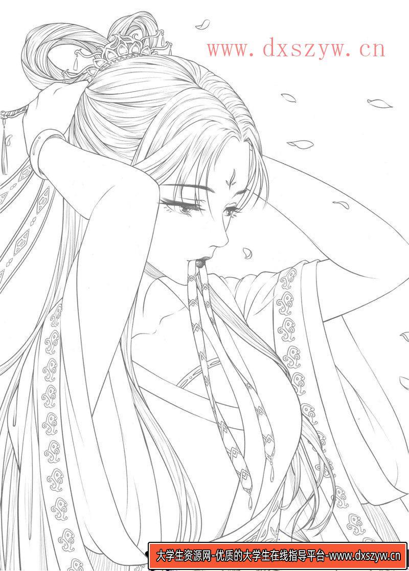 图片[5]-古风线稿集II-创作学习专区-27MB-43-大学生资源网