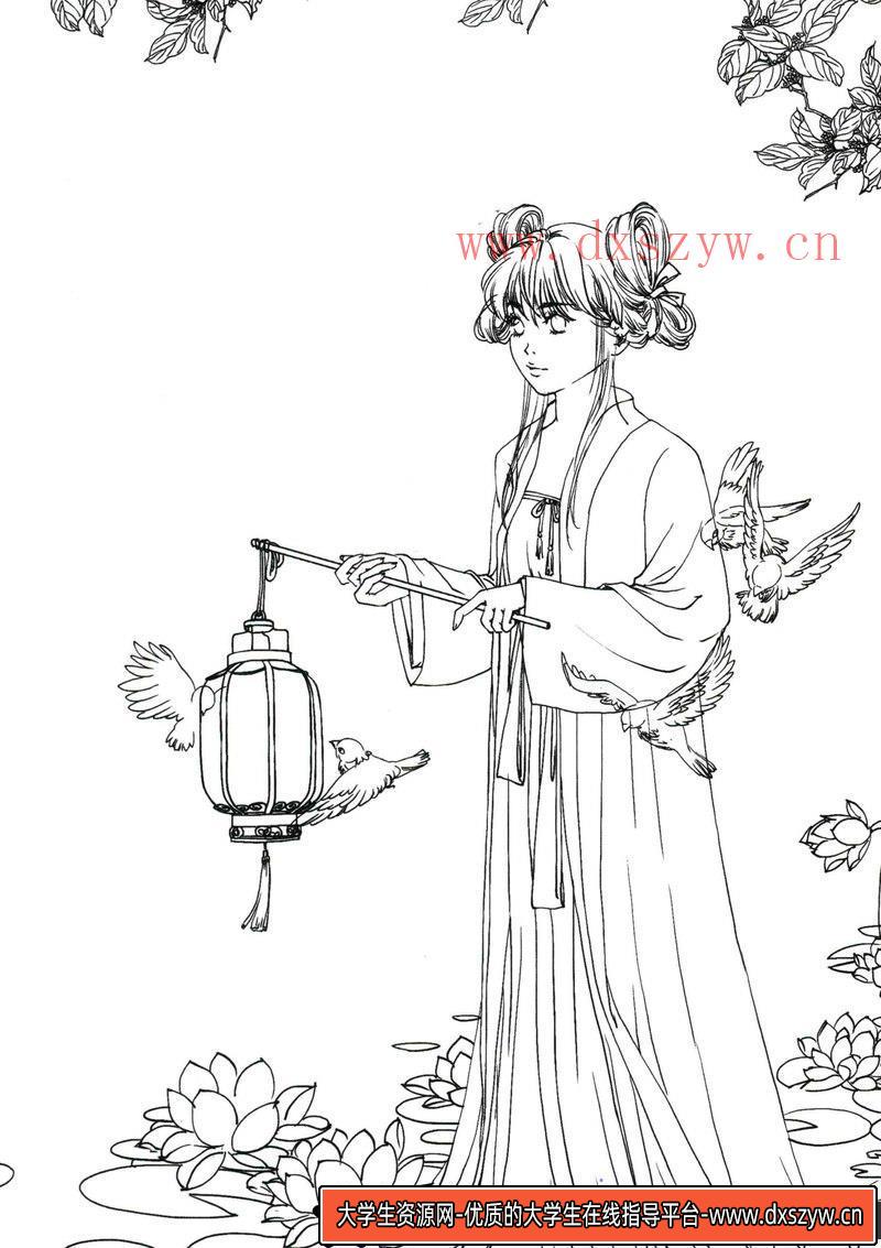 图片[7]-古风线稿集IV-创作学习专区-38MB-52P-大学生资源网