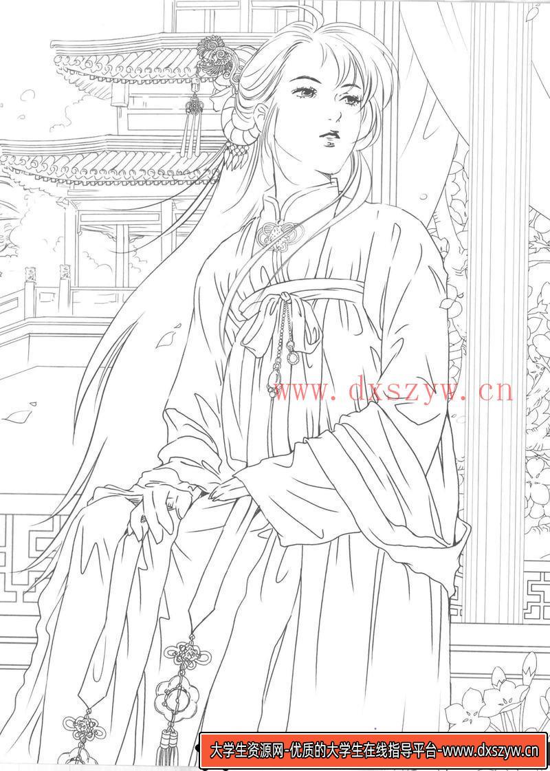 图片[8]-古风线稿集V-创作学习专区-59MB-97P-大学生资源网