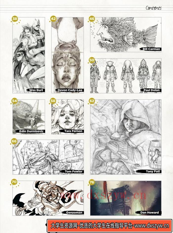 图片[5]-CZ.423- 艺术大师的速写集-创作学习专区-1.46GB-180P-1PDF-大学生资源网
