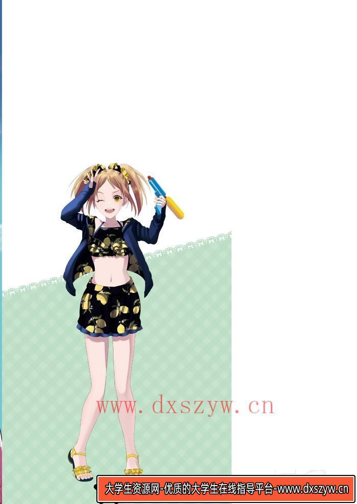 图片[2]-CZ.433- 泳衣女孩描绘集-创作学习专区-245MB-152P-1PDF-大学生资源网