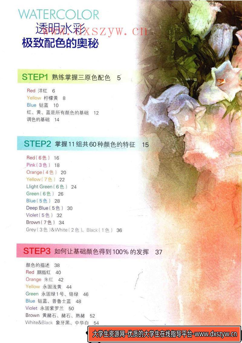 图片[5]-伊藤将和 渡边宪子透明水彩配色-创作学习-103MB-117P-1PDF-大学生资源网