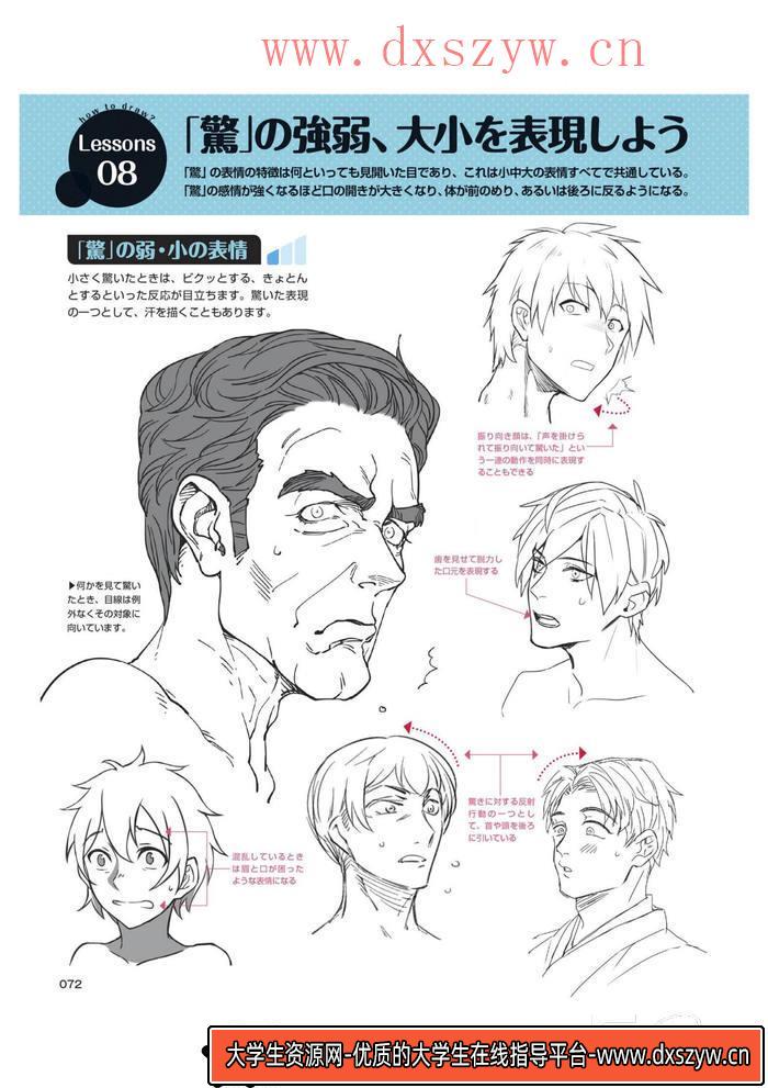 图片[5]-CZ.129- 动漫表情的描绘集-创作学习专区-131MB-164P-1PDF-大学生资源网