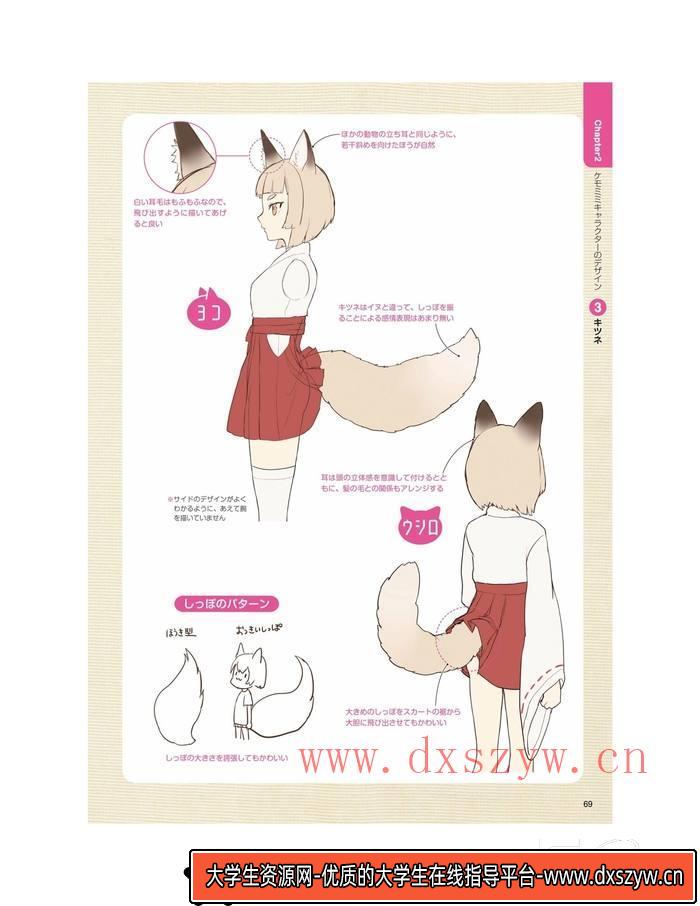 图片[3]-CZ.143- 动漫兽耳角色绘画-创作学习专区-275MB-149P-1PDF-大学生资源网