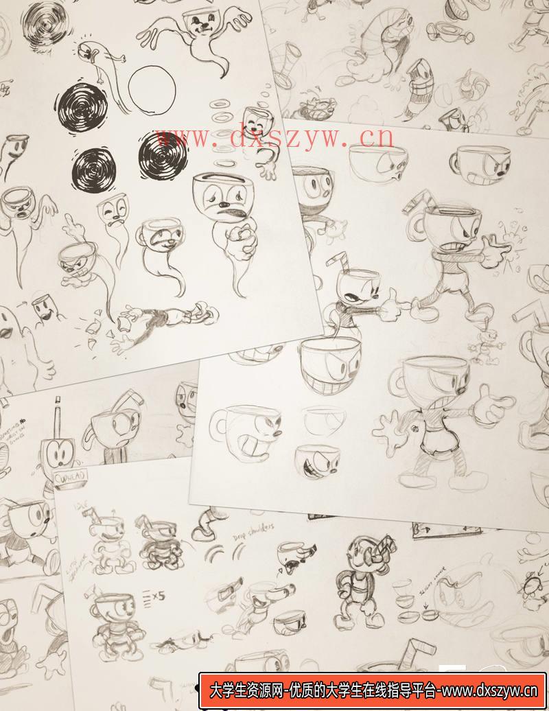 图片[2]-DH036- 茶杯头设定集-动画设计专区-700MB-214P-1PDF-大学生资源网