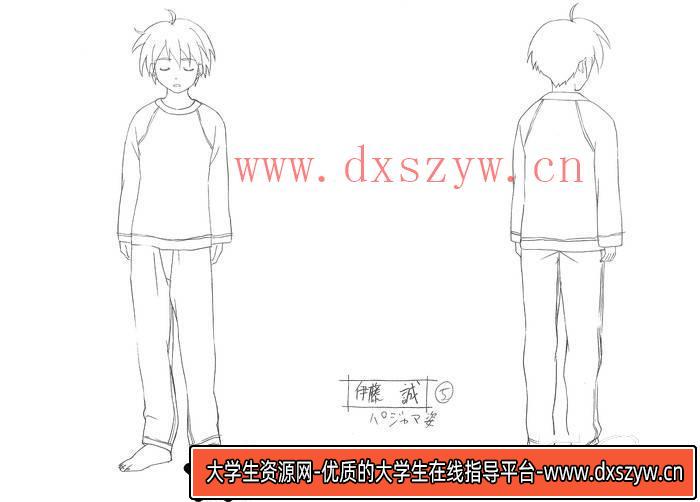 图片[8]-YH038- School Days 线稿设定资料集-游戏原画-20MB-83P-大学生资源网