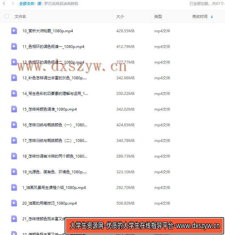 图片[2]-【缺课】罗召龙油画风景写生精品课程2023【画质不错只有视频】-大学生资源网网创