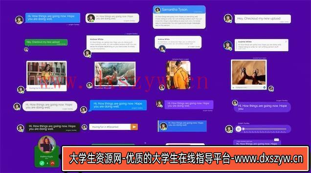 [FCPX 插件]FCPX插件-120种手机短信社交聊天语音视频弹窗对话动画包-大学生资源网