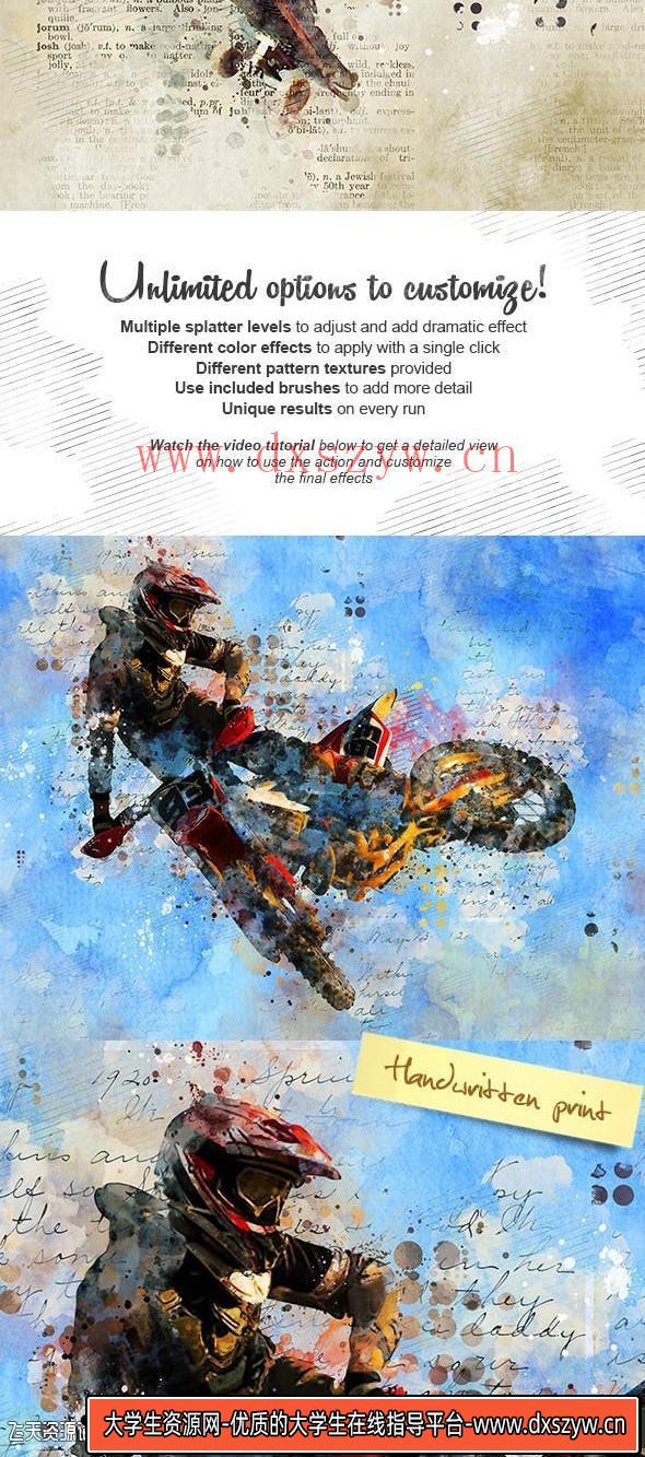 图片[4]-[中文版动作]广告杂志概念混合艺术中文汉化版PS动作 Concept Mix Art Action-大学生资源网