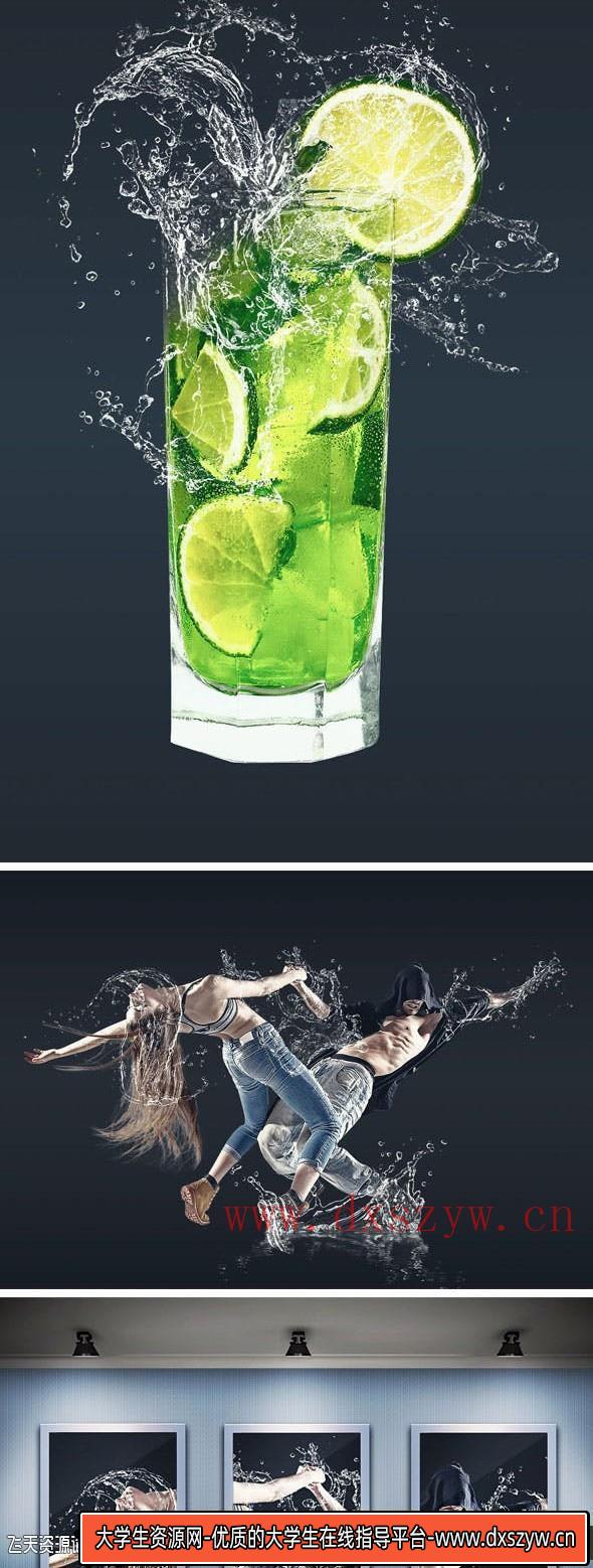 图片[5]-[PS动作下载]超酷水花飞溅缠绕特效广告摄影PS动作 Water Photoshop Action-大学生资源网