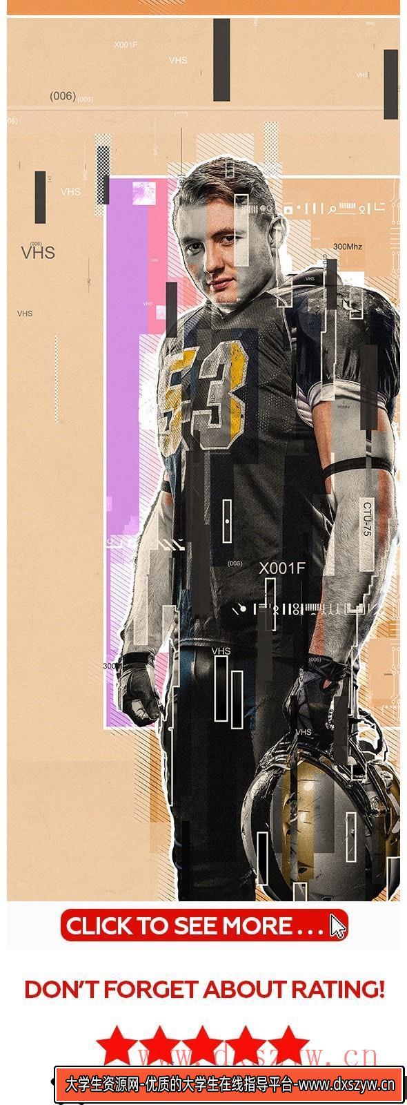 图片[3]-[PS动作下载]现代复古海报广告PS动作 Modern Photoshop Action-大学生资源网