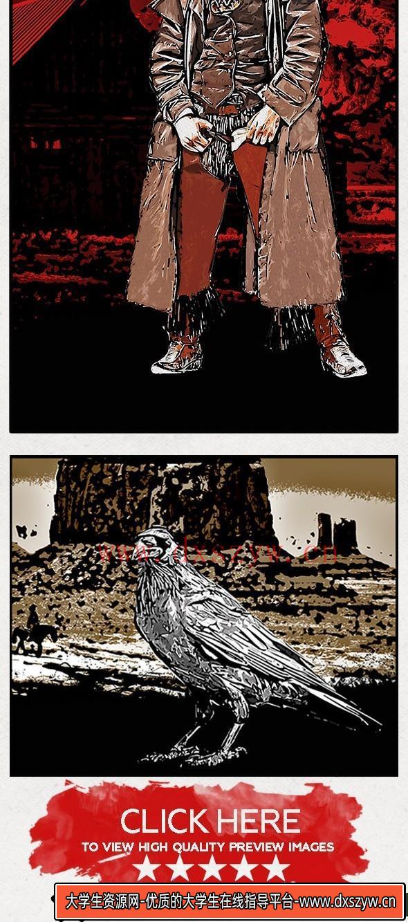 图片[6]-[PS动作下载]漫画书籍封面PS动作 Comics Book Kit Photoshop Action(附视频教程)-大学生资源网