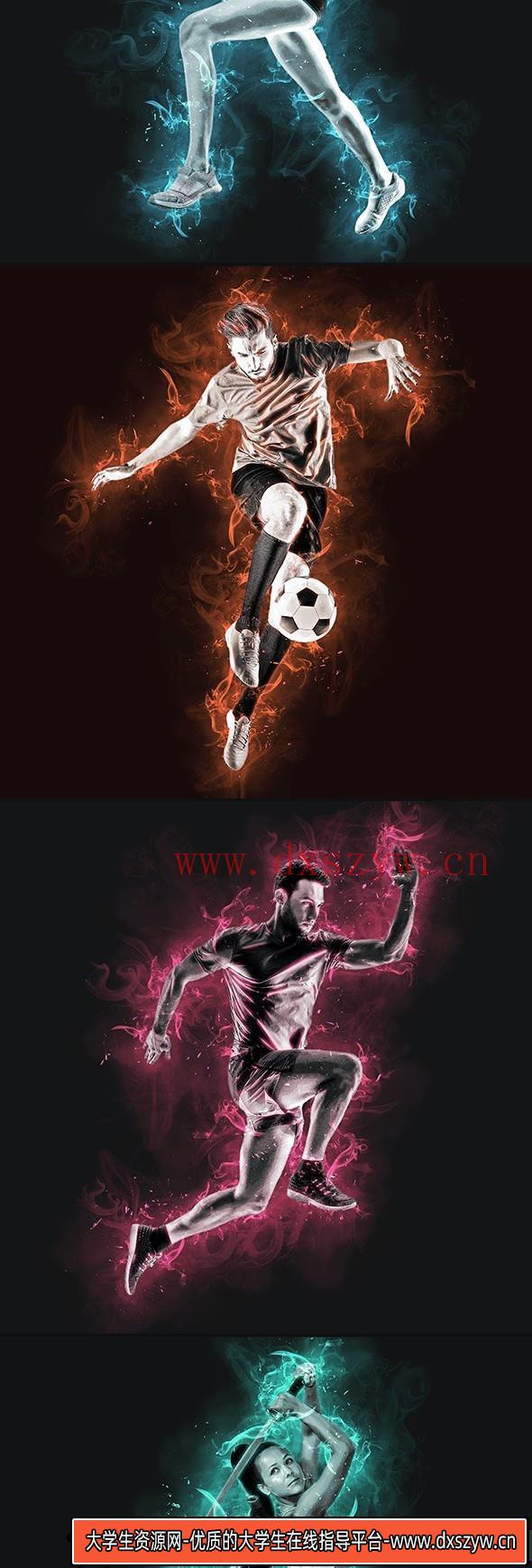 图片[2]-[PS动作下载]发光能量烟雾特效PS动作 Glowing Smoke Photoshop Action(附视频教程)-大学生资源网